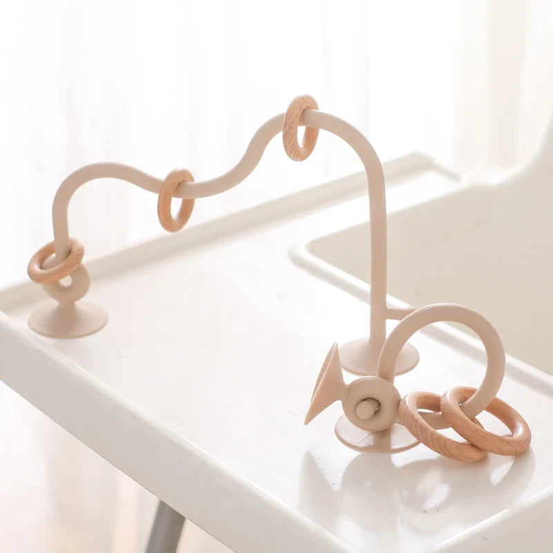 Wood and Silicone Toy Roller Coaster Set Multivariant-0